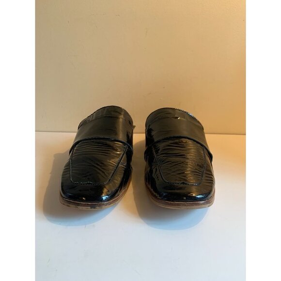 Free People Black Patent Leather Mule Shoe EU 39 US 8 - Picture 2 of 8